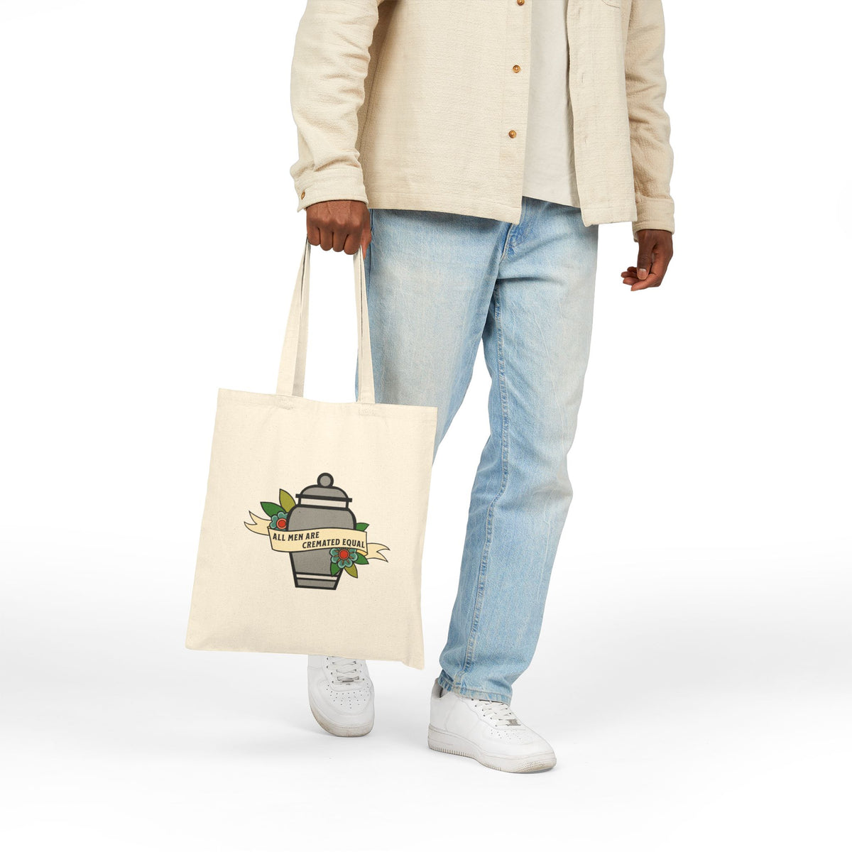 All Men Are Created Equal Cremation Urn Tote Bag