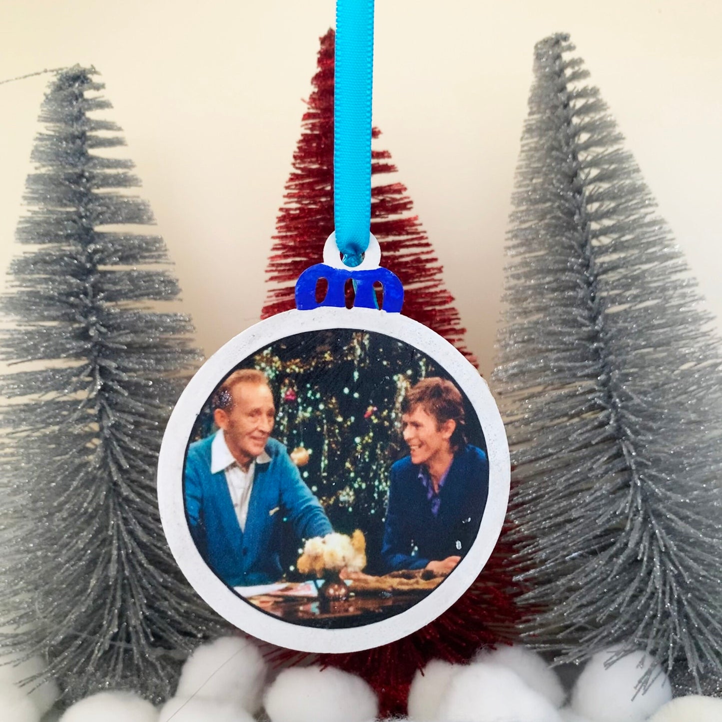 Bing Crosby & David Bowie Ornament