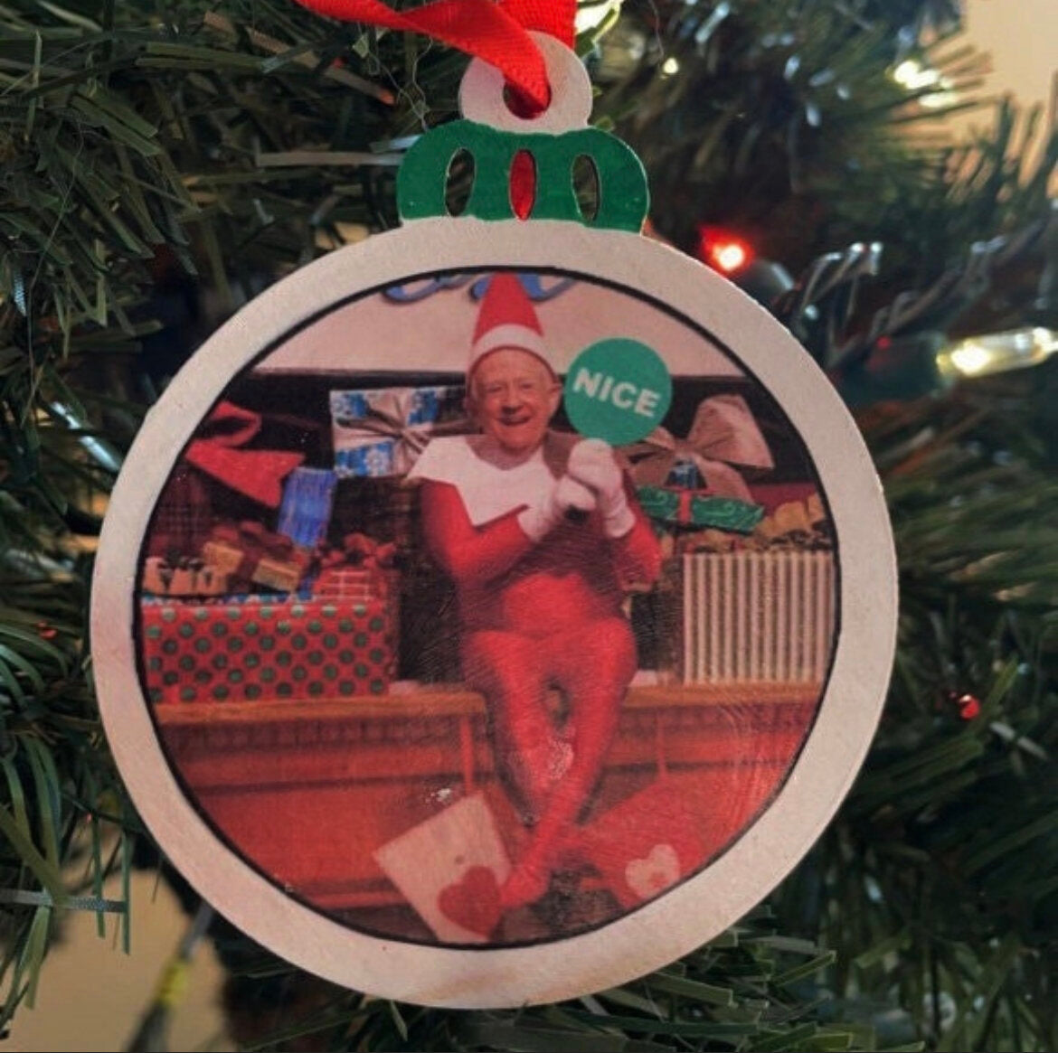 Leslie Jordan Elf on a Shelf Ornament
