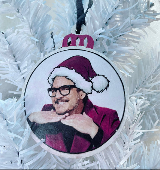 Pedro “Patron Saint of Daddy Vibes” Pascal Ornament